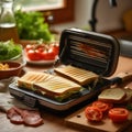 toaster on kitchen table cooking