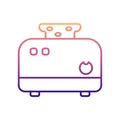 toaster nolan icon. Simple thin line, outline vector of Appliances icons for ui and ux, website or mobile application Royalty Free Stock Photo