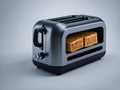 Toaster on white background. Ai Generated Royalty Free Stock Photo