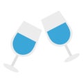 Toasting Color Vector icon Easily modify or edit Royalty Free Stock Photo