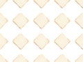 seamless pattern made from fresh healthy toasts with butter