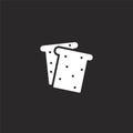 toasts icon. Filled toasts icon for website design and mobile, app development. toasts icon from filled breakfast collection