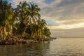 Tobacco Caye - Small tropical island at Barrier Reef with paradise beach, Caribbean Sea, Belize, Central America Royalty Free Stock Photo