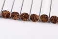 Tobacco Cigarettes Background or texture Royalty Free Stock Photo