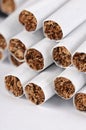 Tobacco Cigarettes Background or texture Royalty Free Stock Photo