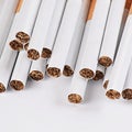 Tobacco Cigarettes Background or texture Royalty Free Stock Photo