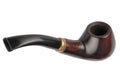 Tobacco pipe isolated on a white Royalty Free Stock Photo