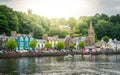 Tobermory in a summer day, capital of the Isle of Mull in the Scottish Inner Hebrides.