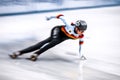 Tobias Pietzsch of Germany competes during the ISU Speed Skating World Cup Royalty Free Stock Photo