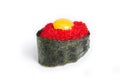 Tobiko Gunkan with flying fish roe Royalty Free Stock Photo