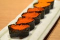 Tobiko Gunkan Sushi