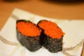 Tobiko Gunkan Sushi