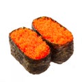 Tobiko sushi Royalty Free Stock Photo