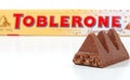 Toblerone chocolate bar Royalty Free Stock Photo