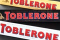 Toblerone chocolate bars.