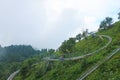 Toboggan on mount Mottarone, Italy