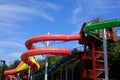 toboggan in water park Royalty Free Stock Photo