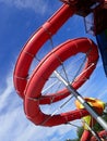 toboggan in water park Royalty Free Stock Photo