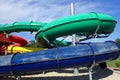 toboggan in water park Royalty Free Stock Photo