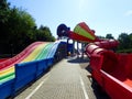 toboggan in water park Royalty Free Stock Photo