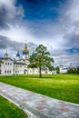 Tobolsk Kremlin courtyard Sophia-Assumption Cathedral panorama m