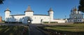 Seating courtyard and Sophia-Assumption Cathedral. Tobolsk Kremlin. Tobolsk. Russia