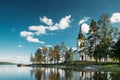 Tocksfors, Sweden. Stommen Church In Sunny Summer Day. Local Landmark Royalty Free Stock Photo