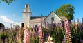 Tocksfors, Sweden. Tocksmarks Church In Sunny Summer Day. Local Landmark