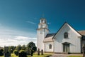 Tocksfors, Sweden. Tocksmarks Church In Sunny Summer Day