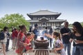 Todaiji Temple in Nara Park. This is the biggest wooden temple in the world