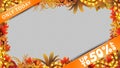 Only today, autumn sale, autumn discount frame template for your product with place for your photo