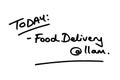 TODAY - Food Delivery at 11am