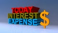 Today interest expense on blue