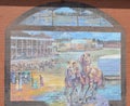 Batesville History Mural, Batesville, Mississippi Royalty Free Stock Photo