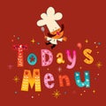 Today's menu Royalty Free Stock Photo