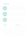 Today`s plan: priority and to do list. Printable template. Vector illustration, flat design