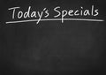 Today`s specials Royalty Free Stock Photo