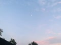Today sky&moon so cute Royalty Free Stock Photo
