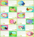 Only Today Spring Sale Set Vector Illustration