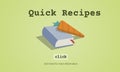 Today's Special Quick Recipes Menu Lunch Concept Royalty Free Stock Photo