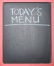 Todays Menu Handwriting Royalty Free Stock Photo