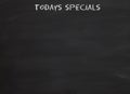 Todays specials on blackboard Royalty Free Stock Photo