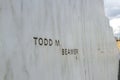 Todd Beamer on Wall of Names