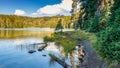 Todd Lake and Brokentop Mountain in the Cascade Mountains Royalty Free Stock Photo