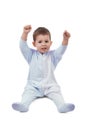 Toddle in pajamas Royalty Free Stock Photo