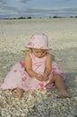 Toddler on beach Royalty Free Stock Photo