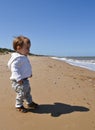 Toddler on beach