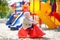 Toddler boy on playground Royalty Free Stock Photo