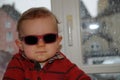 Toddler boy with sunglasses Royalty Free Stock Photo