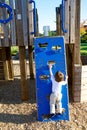 Toddler climbing Royalty Free Stock Photo